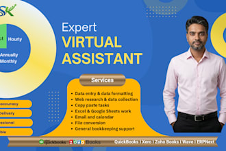do admin support, data entry, and web research