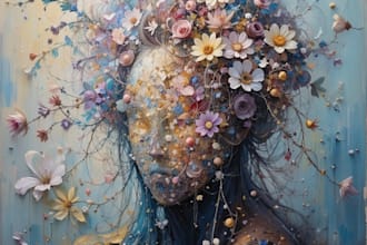 paint an oil painting on canvas