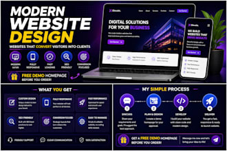 design modern website that converts visitors into clients