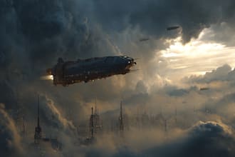 creative photorealistic science fiction illustration