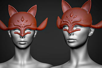model 3d mask , ornaments , cosplay  and armors for 3d print