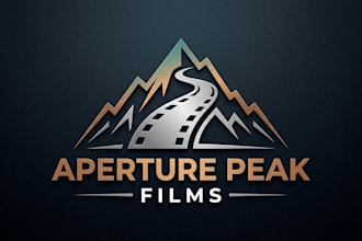 design a professional and cinematic film production logo