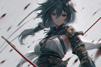 draw anime character illustration