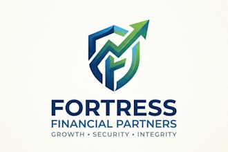 design a professional and trustworthy financial services logo