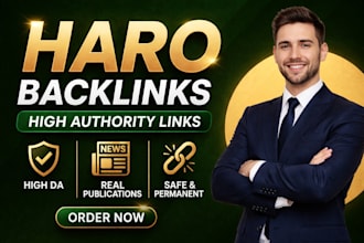 build high authority haro backlinks for SEO ranking