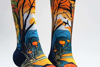 design custom and unique socks design