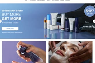 build wix skincare website beauty product website wix ecommerce store website
