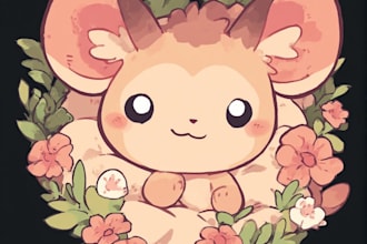 draw cute cartoon or animal illustration