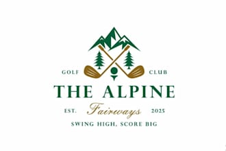 design a unique and professional golf logo
