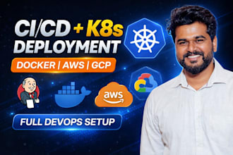 setup ci cd pipeline docker kubernetes and deploy to cloud