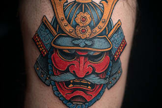 create japanese or oriental tattoo design for you