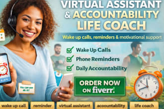 virtual assistant personal accountability life coach reminder and wake up call
