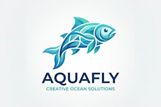 design a creative and professional fish logo