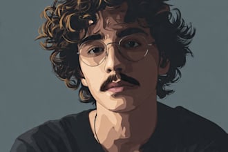 draw portrait vector illustration