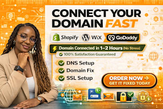connect shopify domain and setup dns for cloudflare, replit, godaddy, or shopify