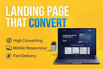 design a professional brochure, landing page and one pager design