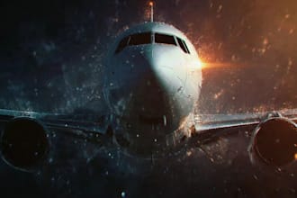 make airplane logo intro advertisement