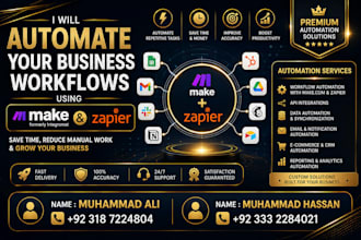 automate your business workflows using make com and zapier