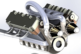 design mechanical parts and assemblies in solidworks cad professsionally