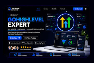 gohighlevel expert , ghl website, ghl funnel, gohighlevel landing page