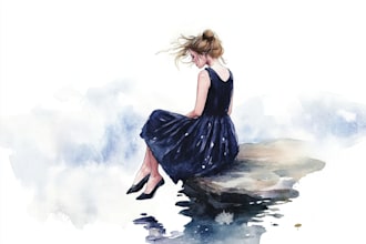 draw a unique watercolor illustration