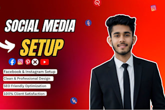 do social media setup, facebook and instagram setup