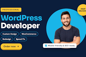 build wordpress website, custom wordpress website, business website development