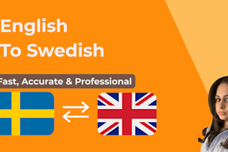 professionally translate english and swedish