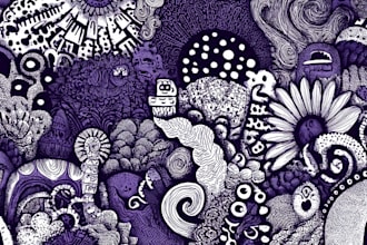 create clean and unique doodle art designs