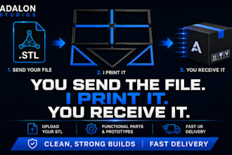 3d print your stl file UK fast shipping