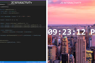 add interactive javascript features and fix frontend bugs