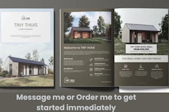 design real estate flyer, logo, brochure,banner, booklet, presentation, postcard