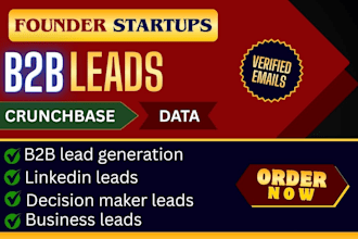 l find targeted startup founder or CEO and decision makers leads