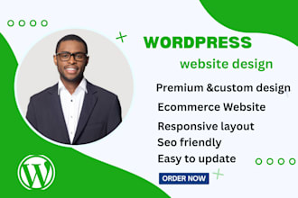 build, design or redesign wordpress website, ecommerce and business website
