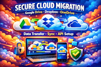 secure cloud migration google drive dropbox onedrive data transfer sync setupapi
