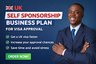 write UK compliant business plan for visa approval