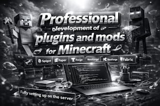 minecraft mod in forge, spigot, paper or fabric mod, modpack, minecraft pl