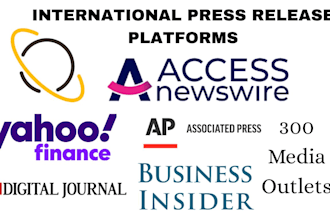 distribute press releases on accesswire and 300 plus outlets
