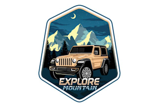 create graceful and fantastic jeep logo design