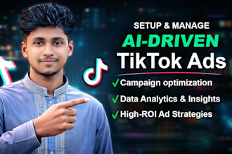 create, run and manage tiktok ads campaign and tiktok advertising