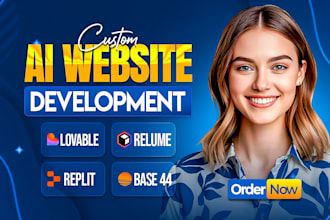 develop a custom ai website, ai saas, and ai software application