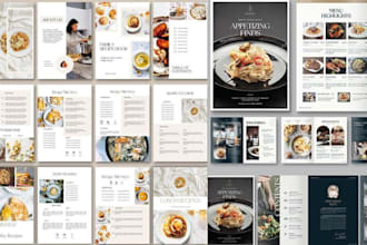 do cookbook design, cookbook writing, cookbook formatting, recipe book