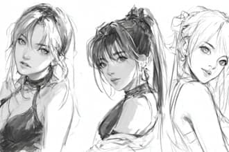 sketch a character or a creature