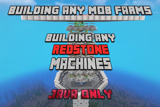 create java minecraft farms or redstone machines for you