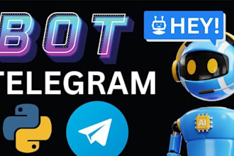 create python bot for automation telegram bot and web automation