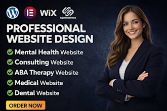 build medical website mental health dental aba therapy counseling website design