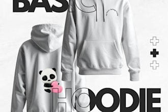 design trendy hoodie and streetwear clothing graphic