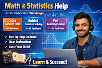 guide you through pearson mylab math and webassign problems