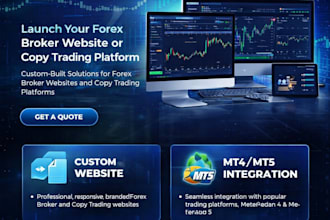 build forex broker website and forex trading platform, CRM, webtrader