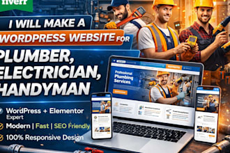 design an amazing plumber website on wordpress